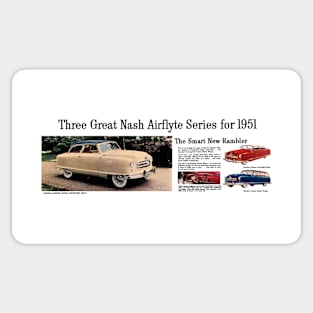 1951 NASH AIRFLYTE - brochure Sticker